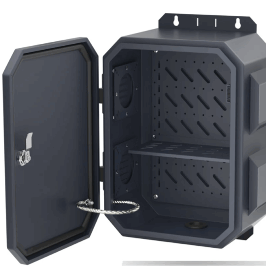 Outdoor Weatherproof Vented Metal Electrical Enclosure Box - 15.7"x11.8"x7.9"